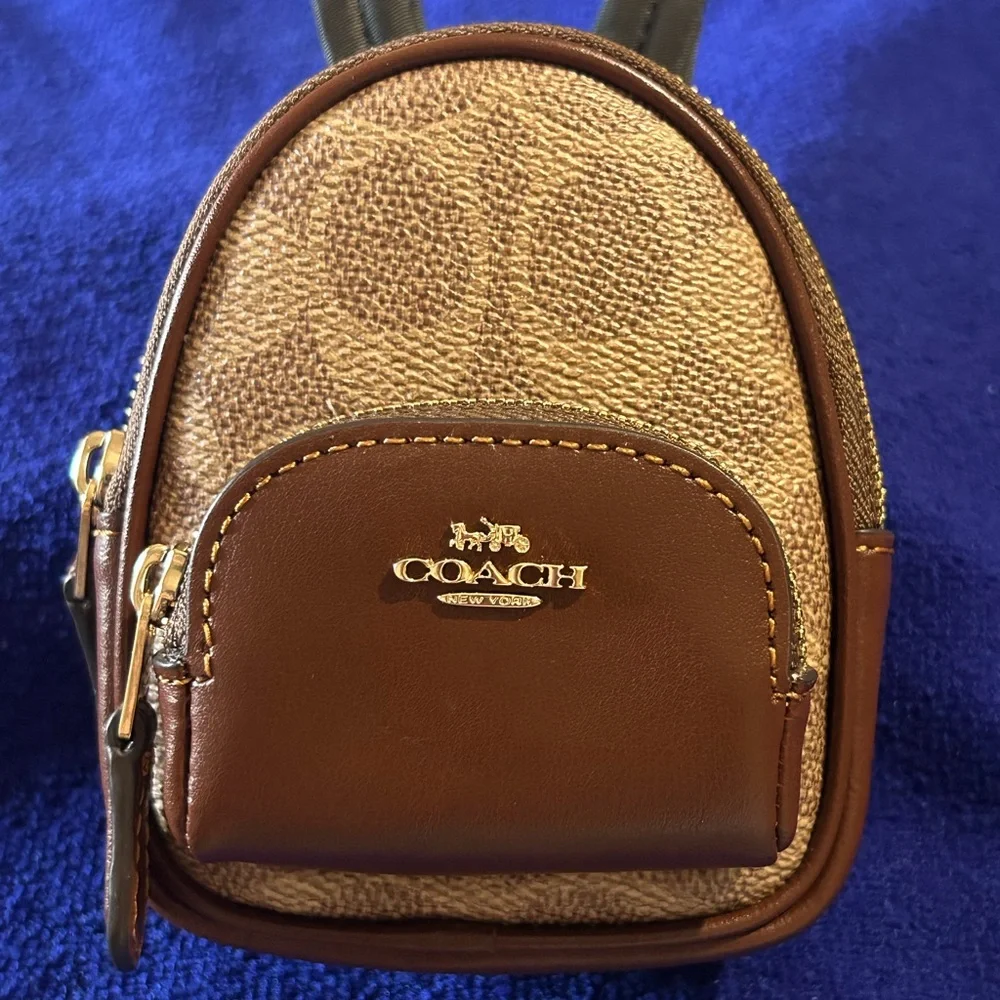 Coach Mini Backpack Keychain - Picture 8 of 10